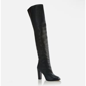 Tamara Mellon Black Calfskin “Prediction” Over-the-Knee Boots Size 39